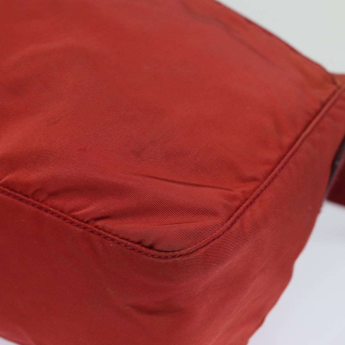 Prada Tessuto, Red, Canvas, shoulder