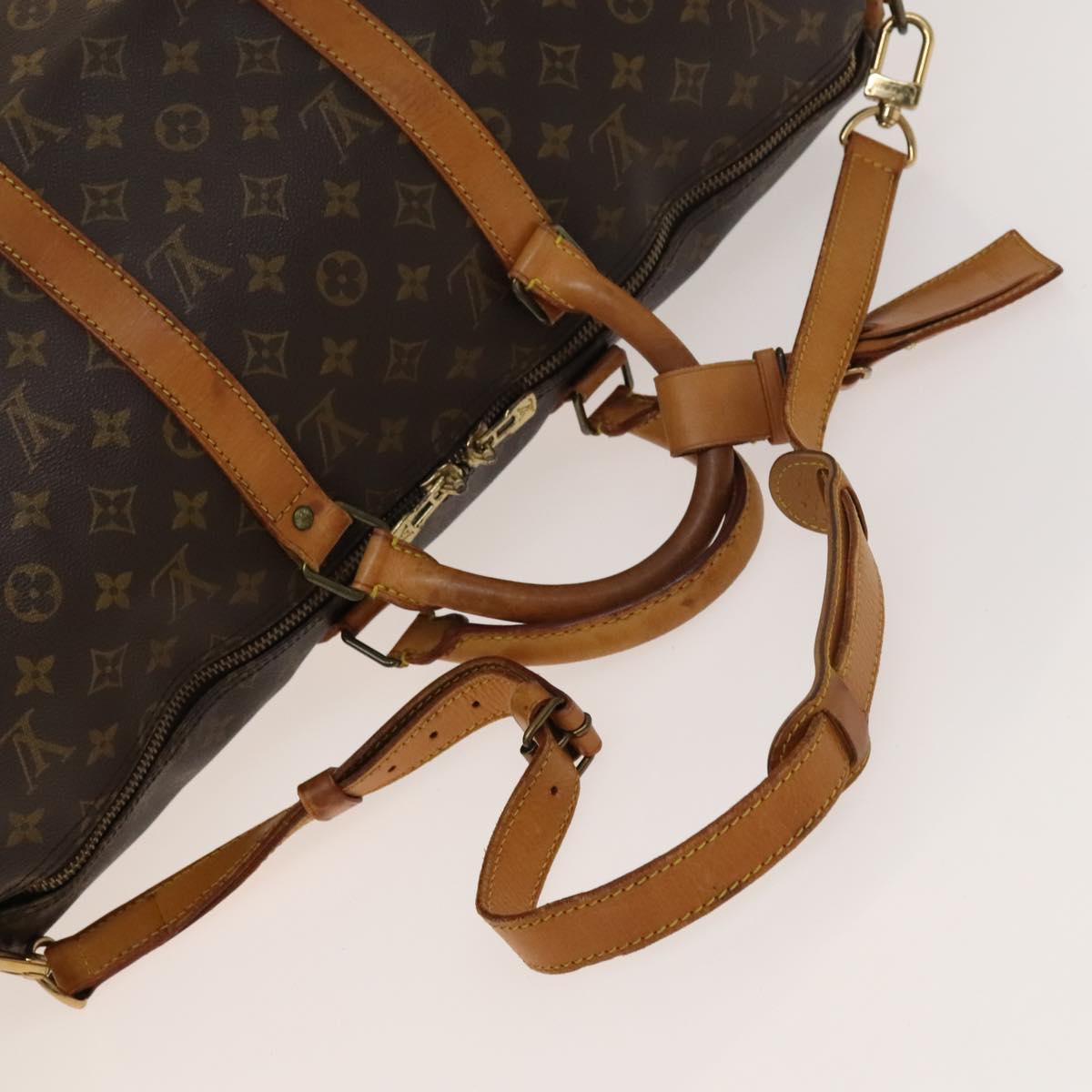 Louis Vuitton Keepall Bandouliere 50, Brown, Canvas, travel