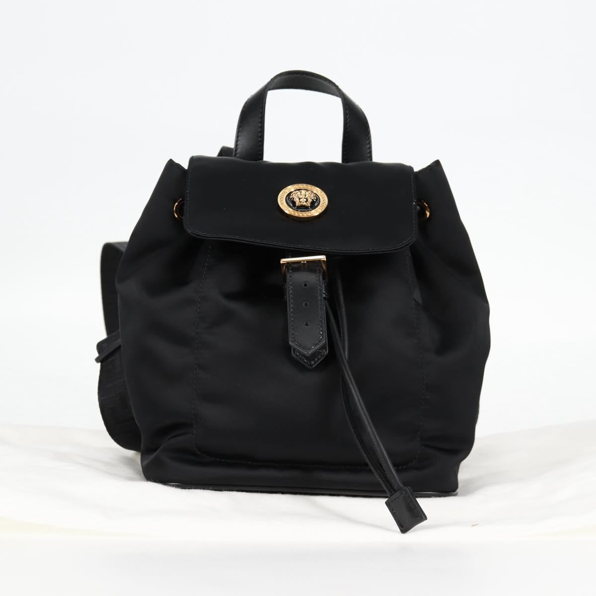 Versace Medusa, Black, NYLON, backpack
