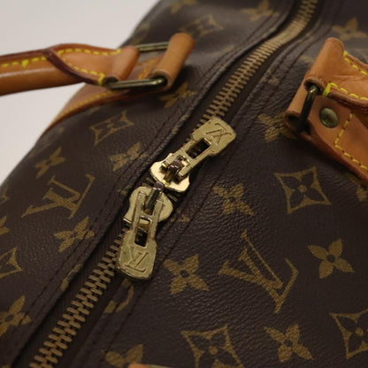 Louis Vuitton Keepall Bag Monogram Canvas, BROWN, CANVAS, Travel bag