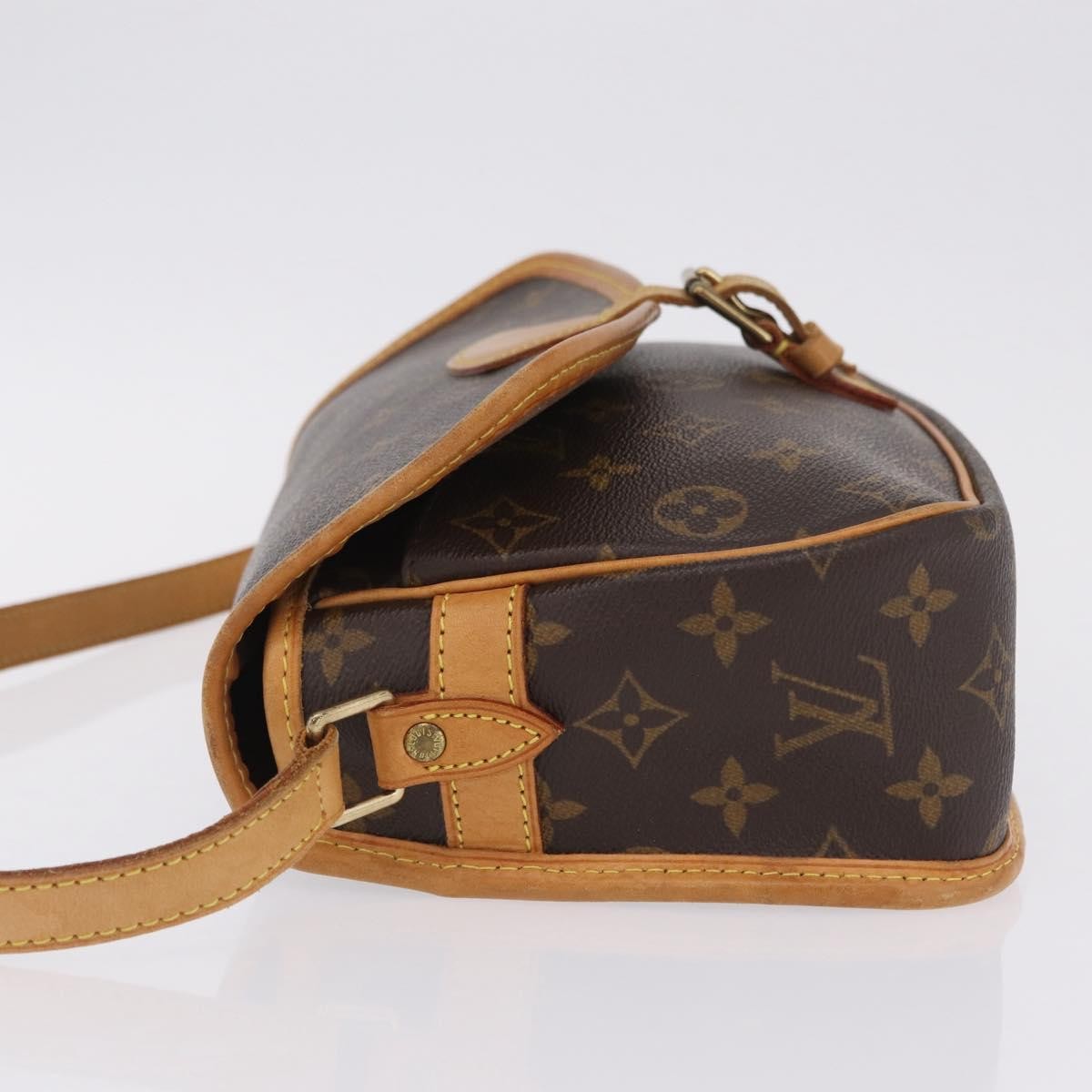 Louis Vuitton Sologne Monogram Canvas, Brown, Canvas, Handbag