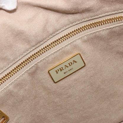 Prada Canapa Canvas, Beige, Canvas, Tote Bag
