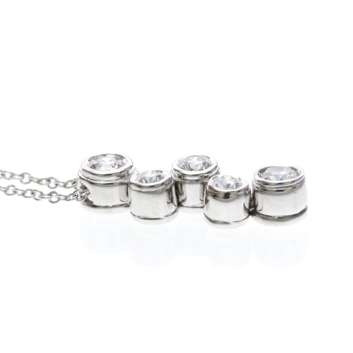 Tiffany & Co. Bubble Pendant, Silver, Platinum, Necklace