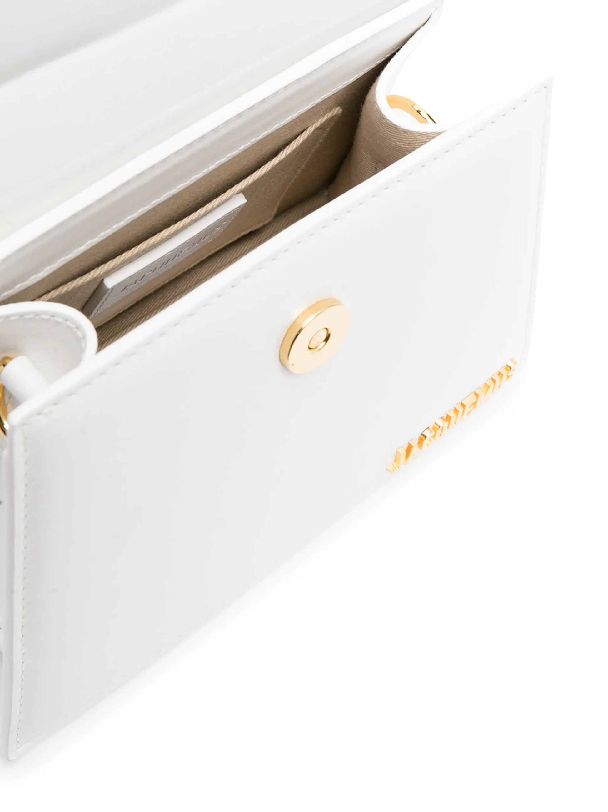 Jacquemus Le Chiquito Moyen Bag Leather, WHITE, LEATHER, Handbag