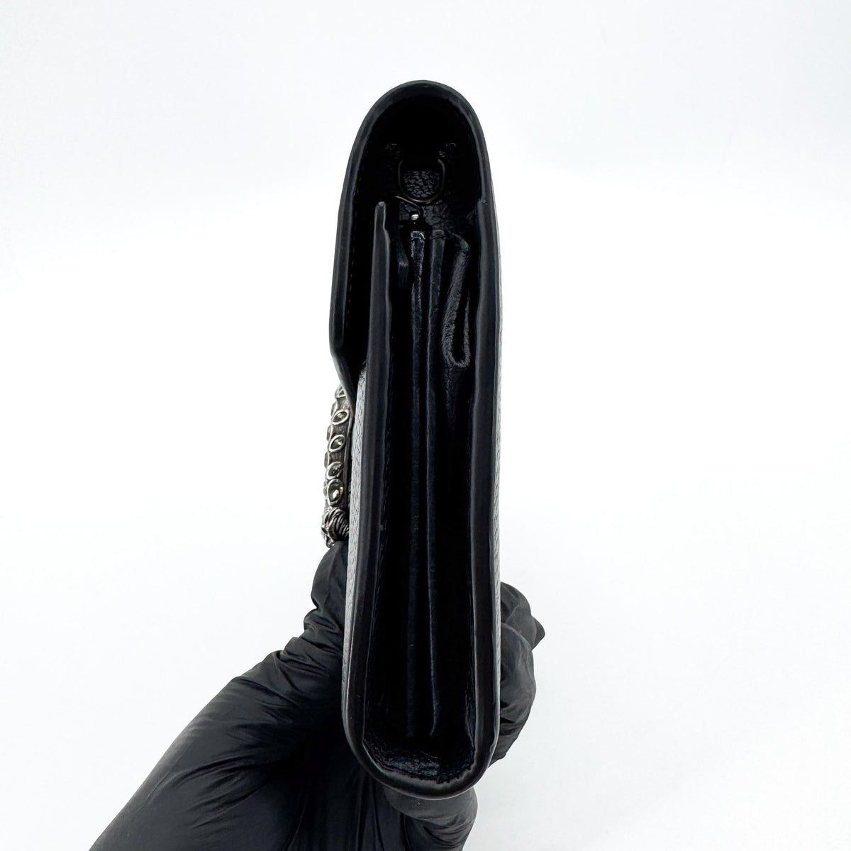 Gucci Dionysus Leather, Black, Leather, Handbag
