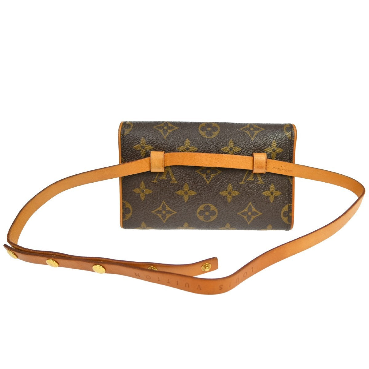 Louis Vuitton Florentine Monogram, Brown, Canvas, Clutch