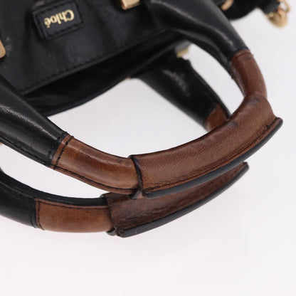 Chloe Ethel Leather, Black, Leather, Handbag