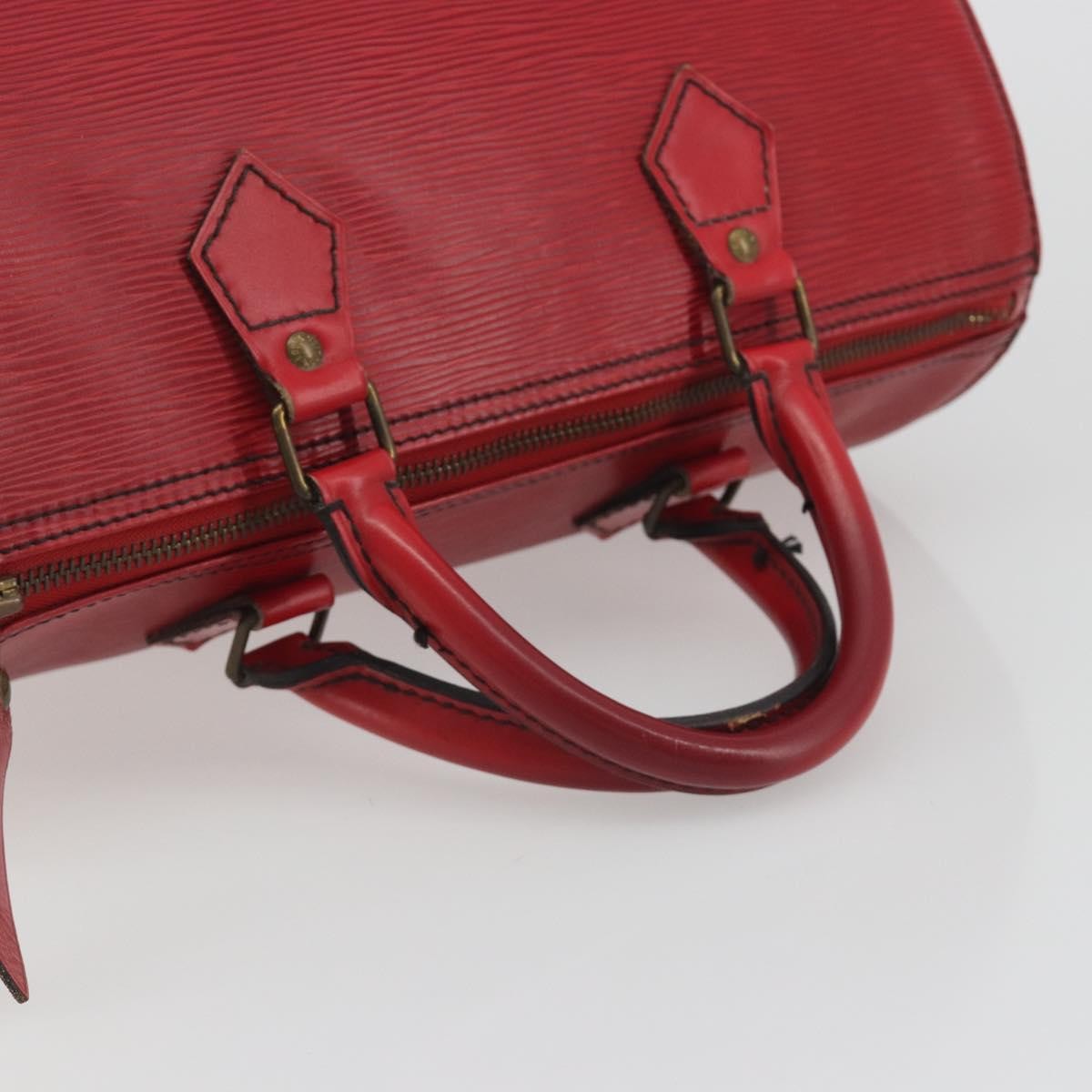 Louis Vuitton Speedy Epi, Red, Leather, Handbag
