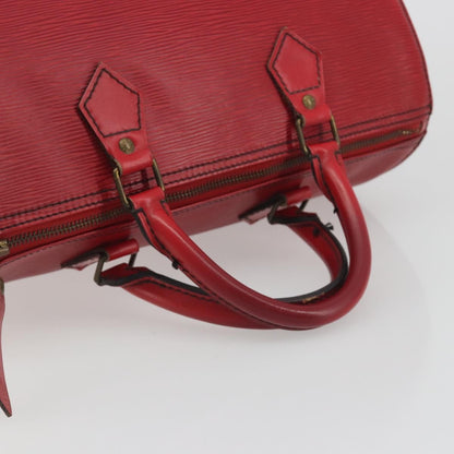 Louis Vuitton Speedy Epi, Red, Leather, Handbag