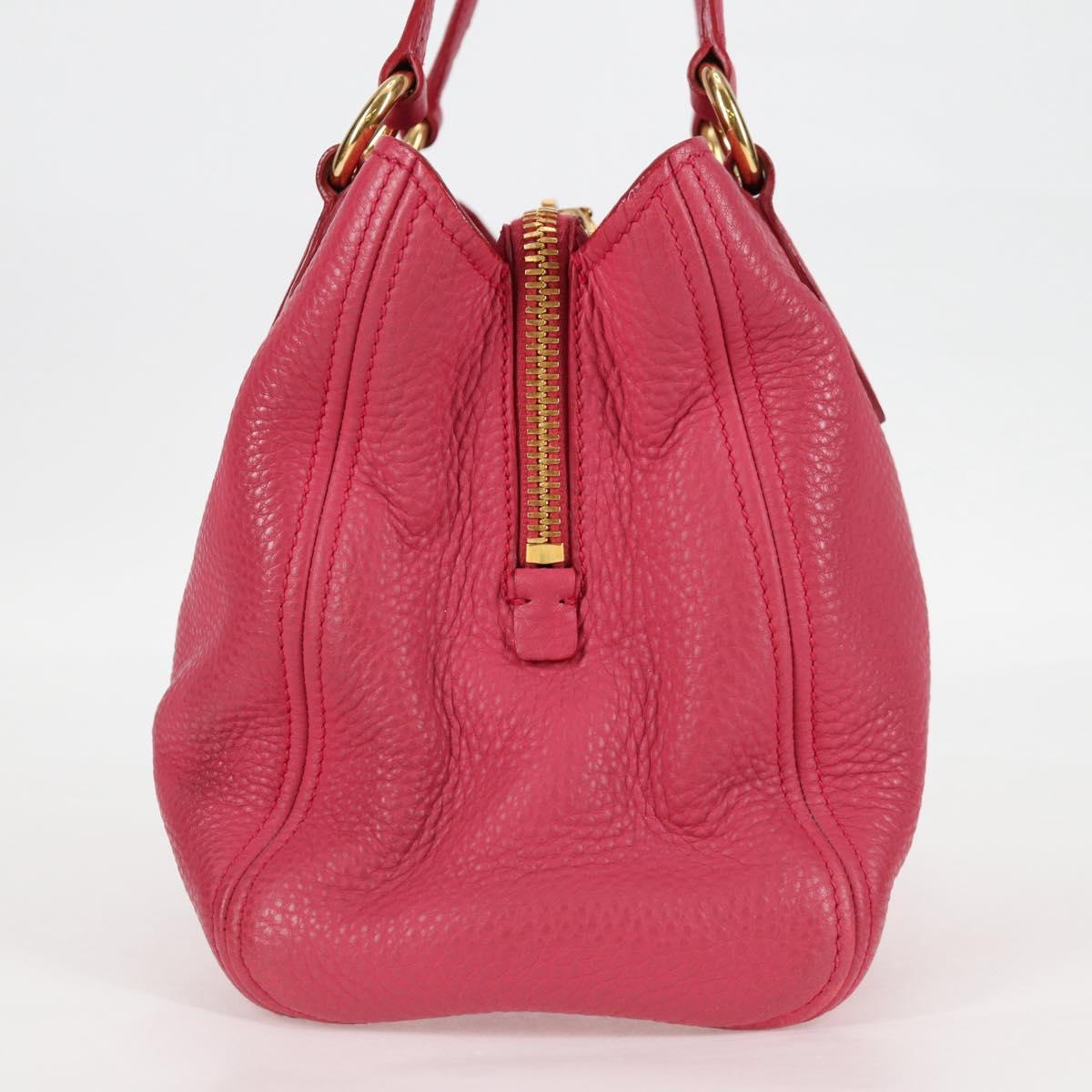 Miu Miu Vitello, Pink, Leather, tote