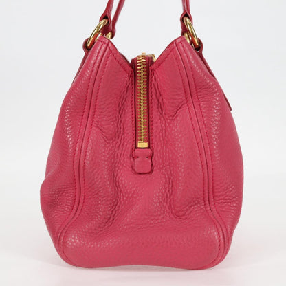 Miu Miu Vitello, Pink, Leather, tote