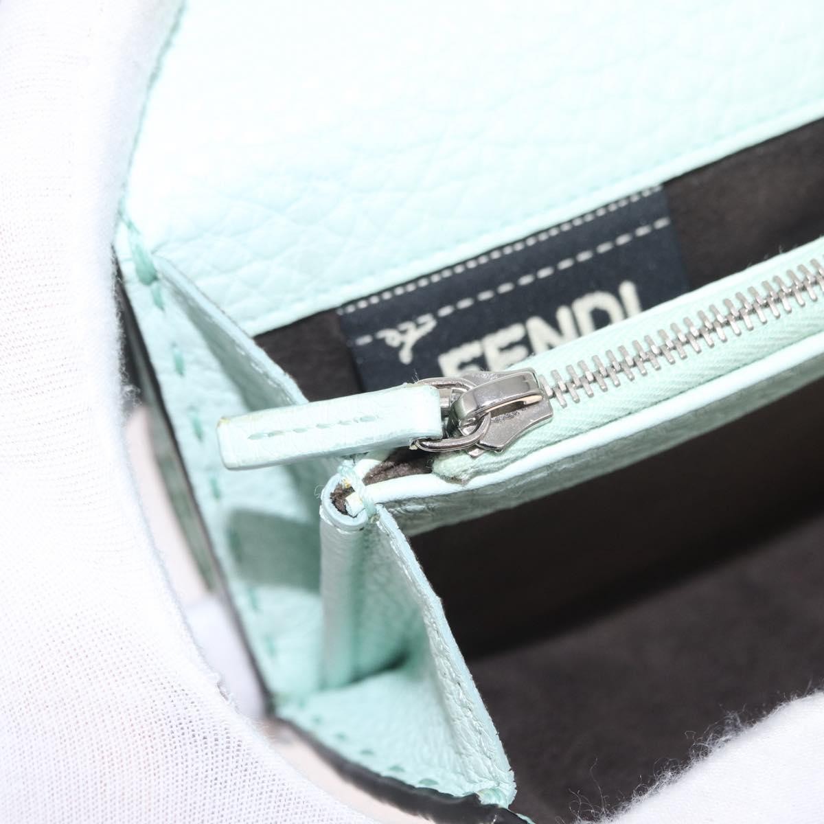 Fendi Selleria Peekaboo Leather, Green, Leather, Wallet