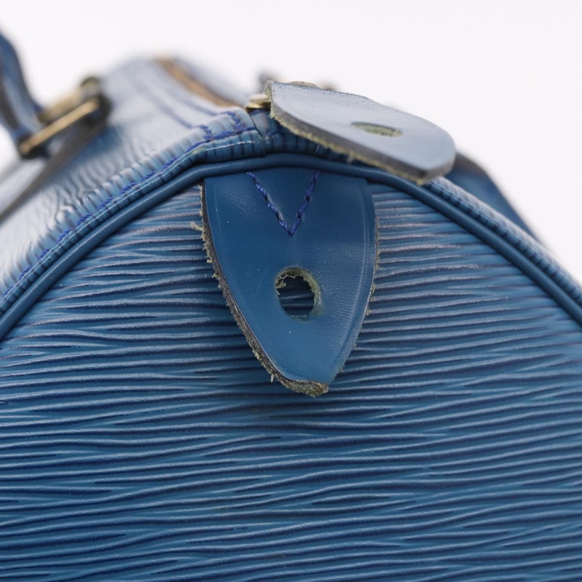 Louis Vuitton Speedy Epi Leather, Blue, Leather, Handbag