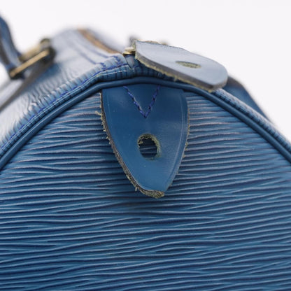 Louis Vuitton Speedy Epi Leather, Blue, Leather, Handbag