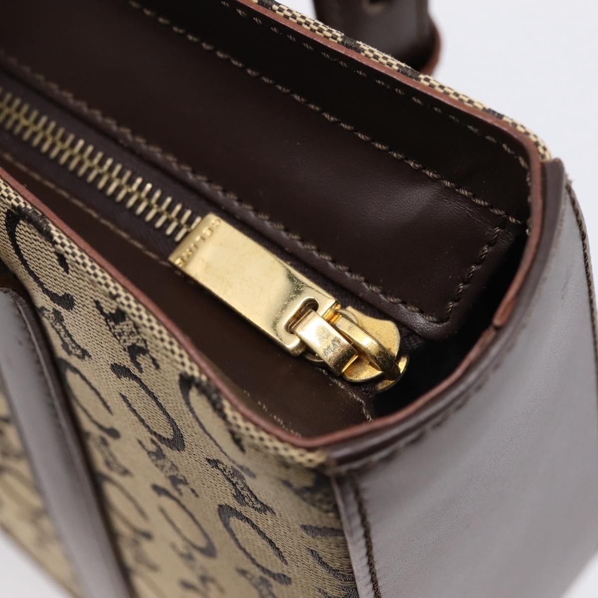 Celine C Macadam Canvas and Leather, Beige, Canvas, Tote Bag