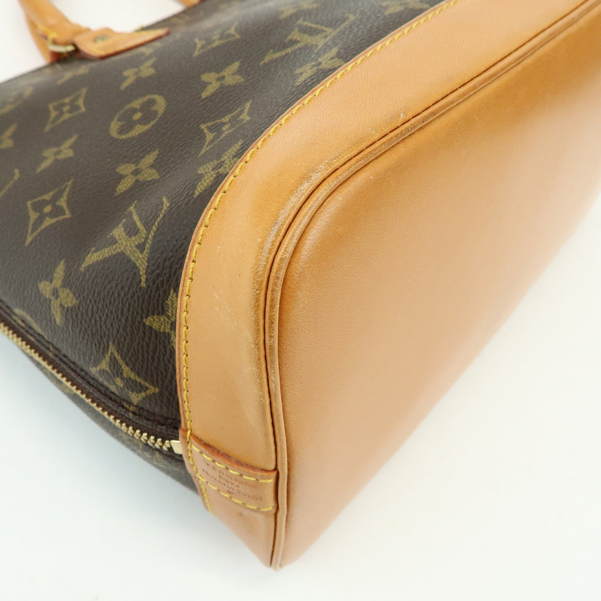 Louis Vuitton Alma Monogram Canvas, Brown, Canvas, Handbag