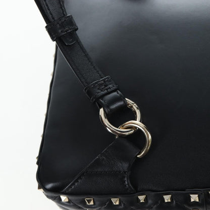 Valentino Garavani Rockstud Spike Quilted Leather, Black, Leather, Backpack
