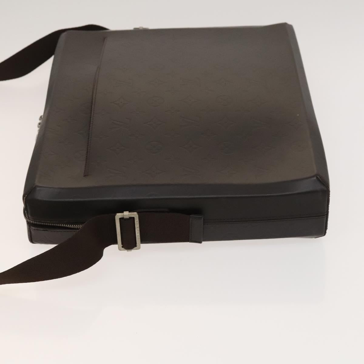 Louis Vuitton Steve Messenger Monogram Glace Leather, Brown, Leather, Handbag