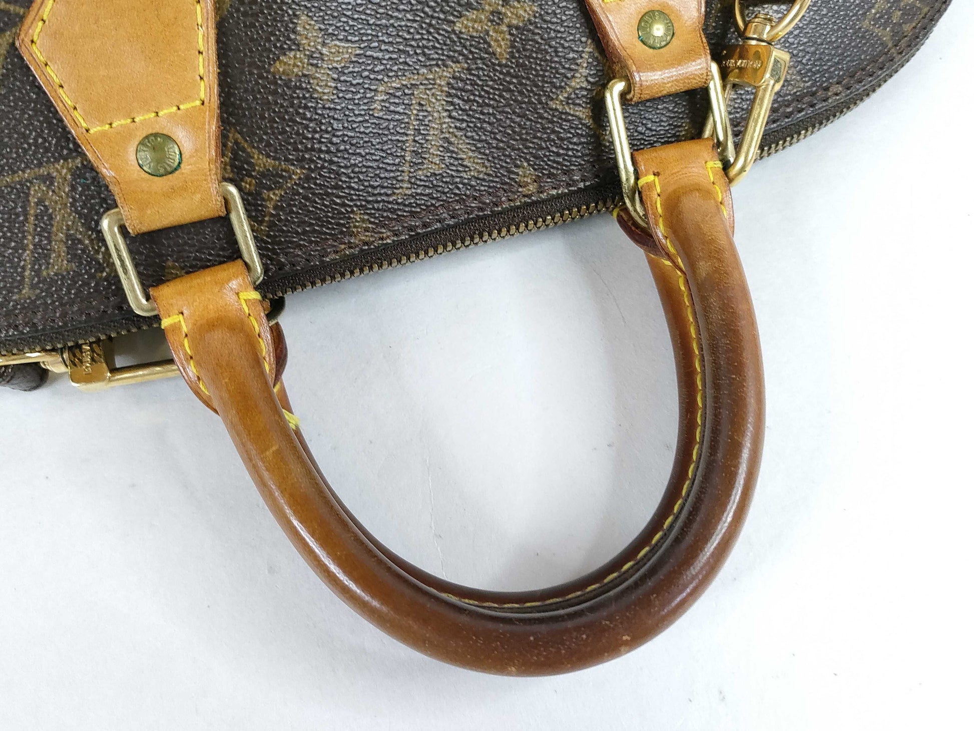Louis Vuitton Vintage Alma Monogram Canvas, Brown, Canvas, Handbag