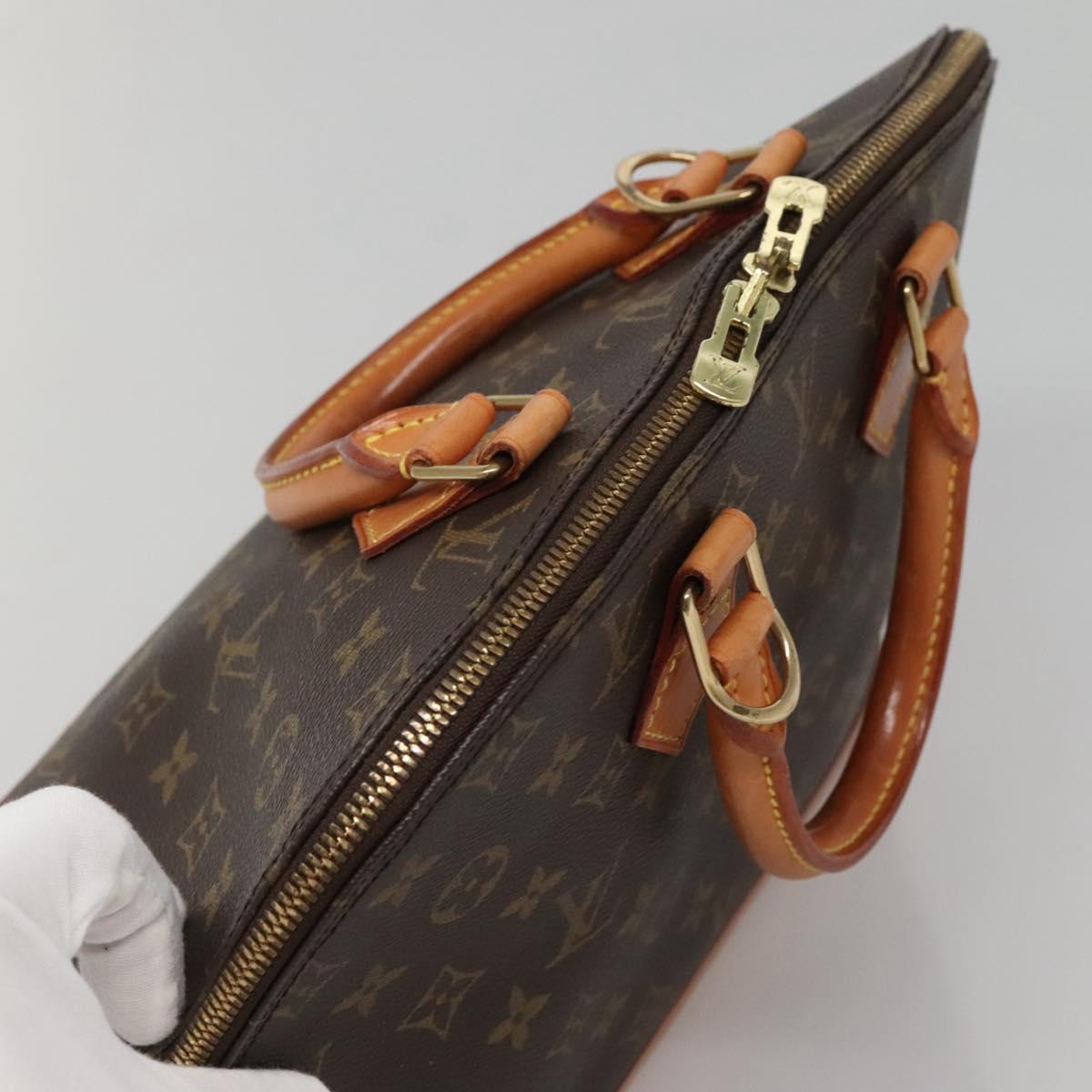 Louis Vuitton Alma Handbag Monogram Canvas, BROWN, CANVAS, Handbag