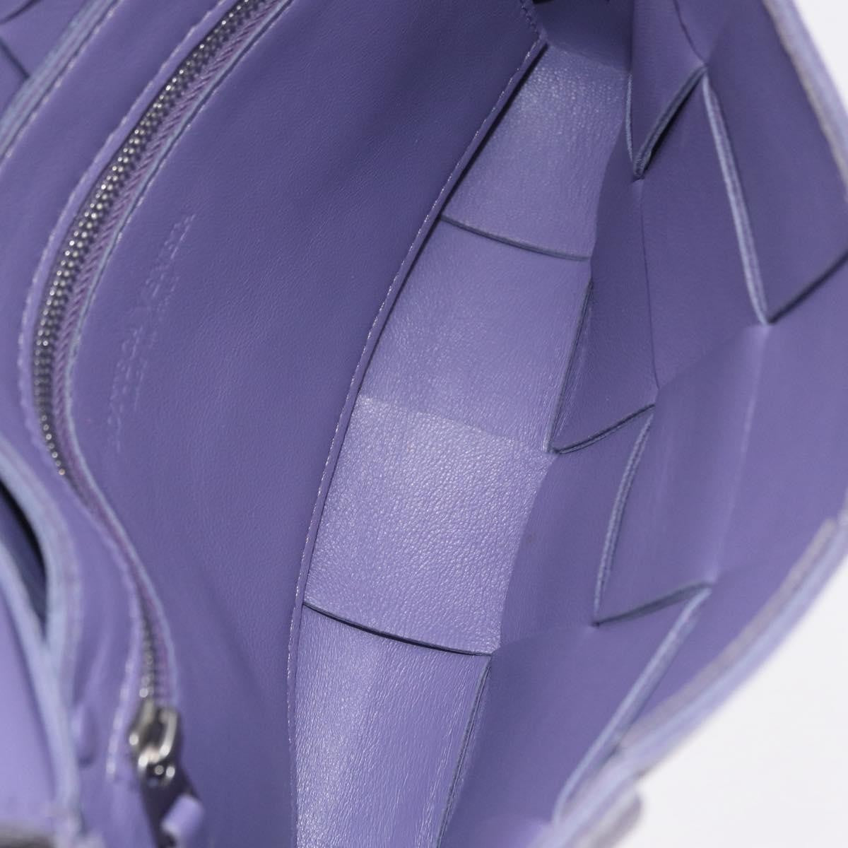 Bottega Veneta Cassette Maxi Intrecciato Leather, Purple, Leather, Crossbody Bag