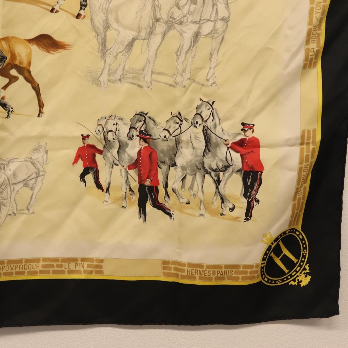 Hermes Carré 90 Silk multicolor, Black, Silk, Scarf