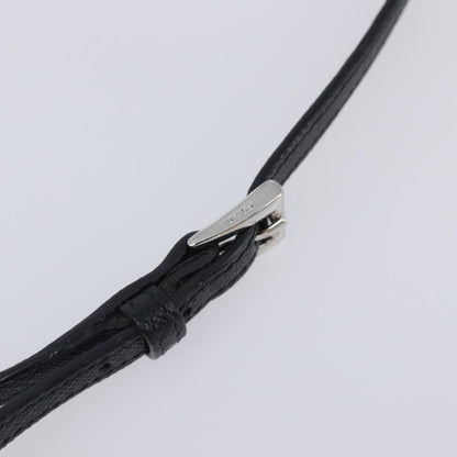 Prada Flap Studded Saffiano Leather, Black, Leather, Crossbody Bag