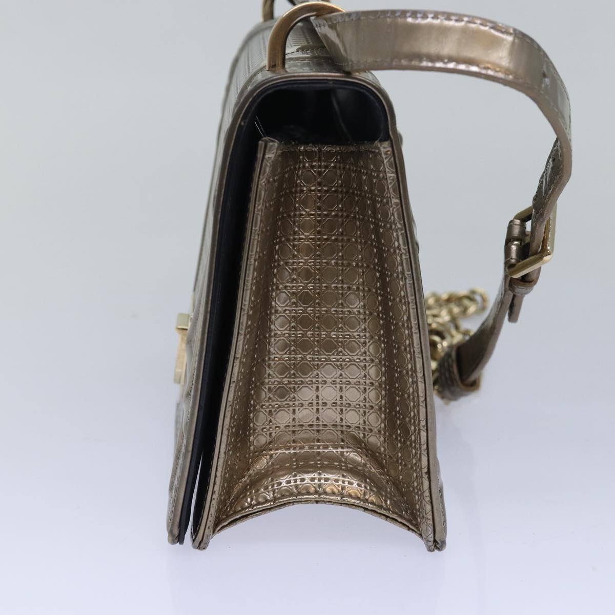Dior Diorama, Gold, Leather, shoulder