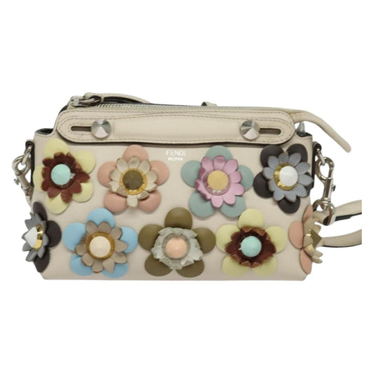 Fendi By The Way, Beige, Leather, handbag