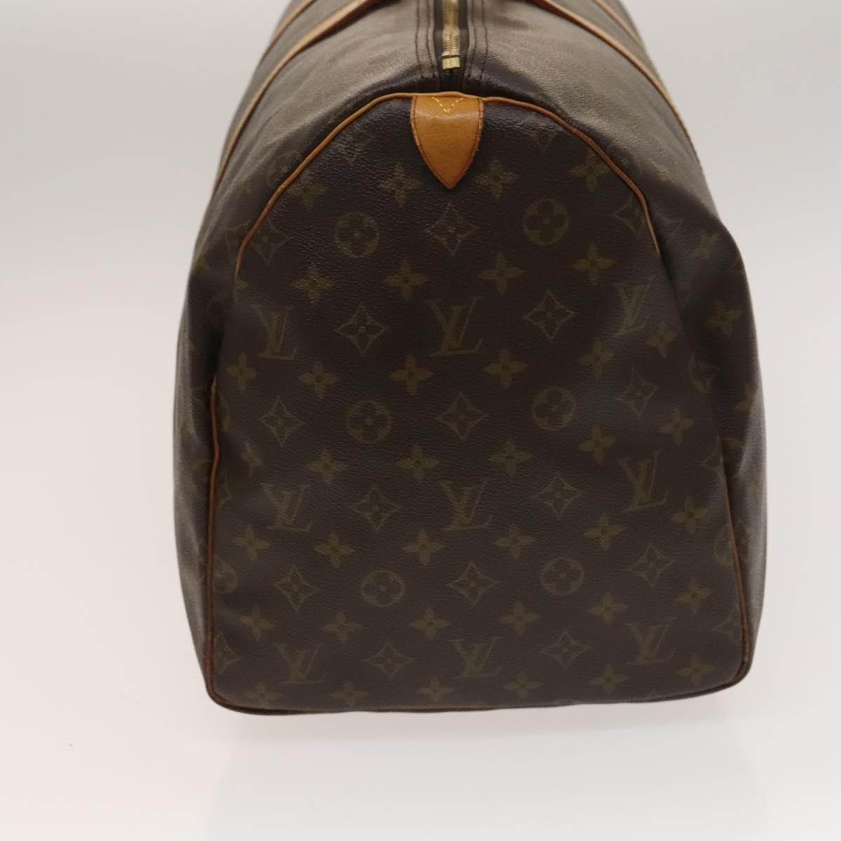 Louis Vuitton Keepall 55, Brown, Canvas, travel