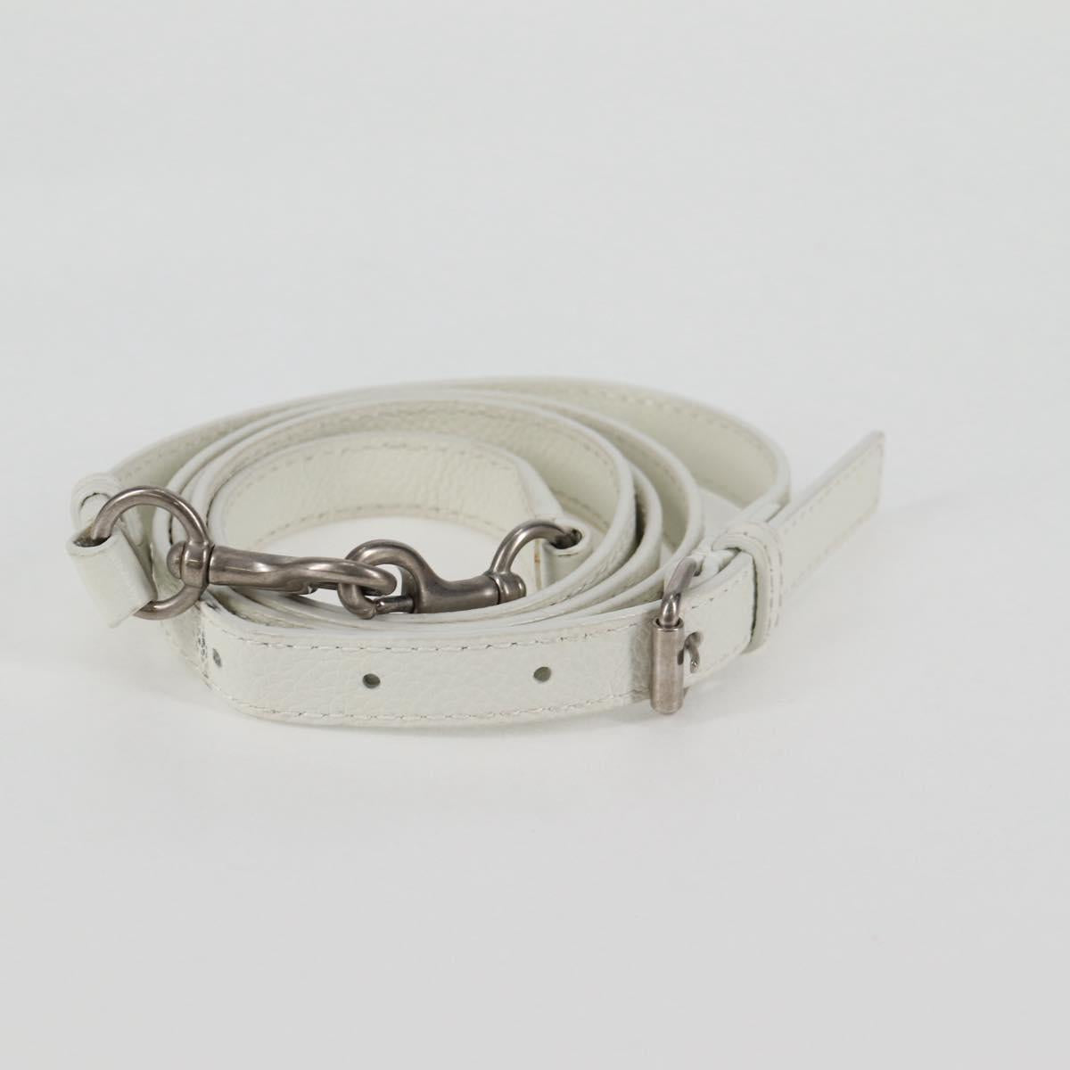 Balenciaga Ville Top Handle, White, Leather, handbag