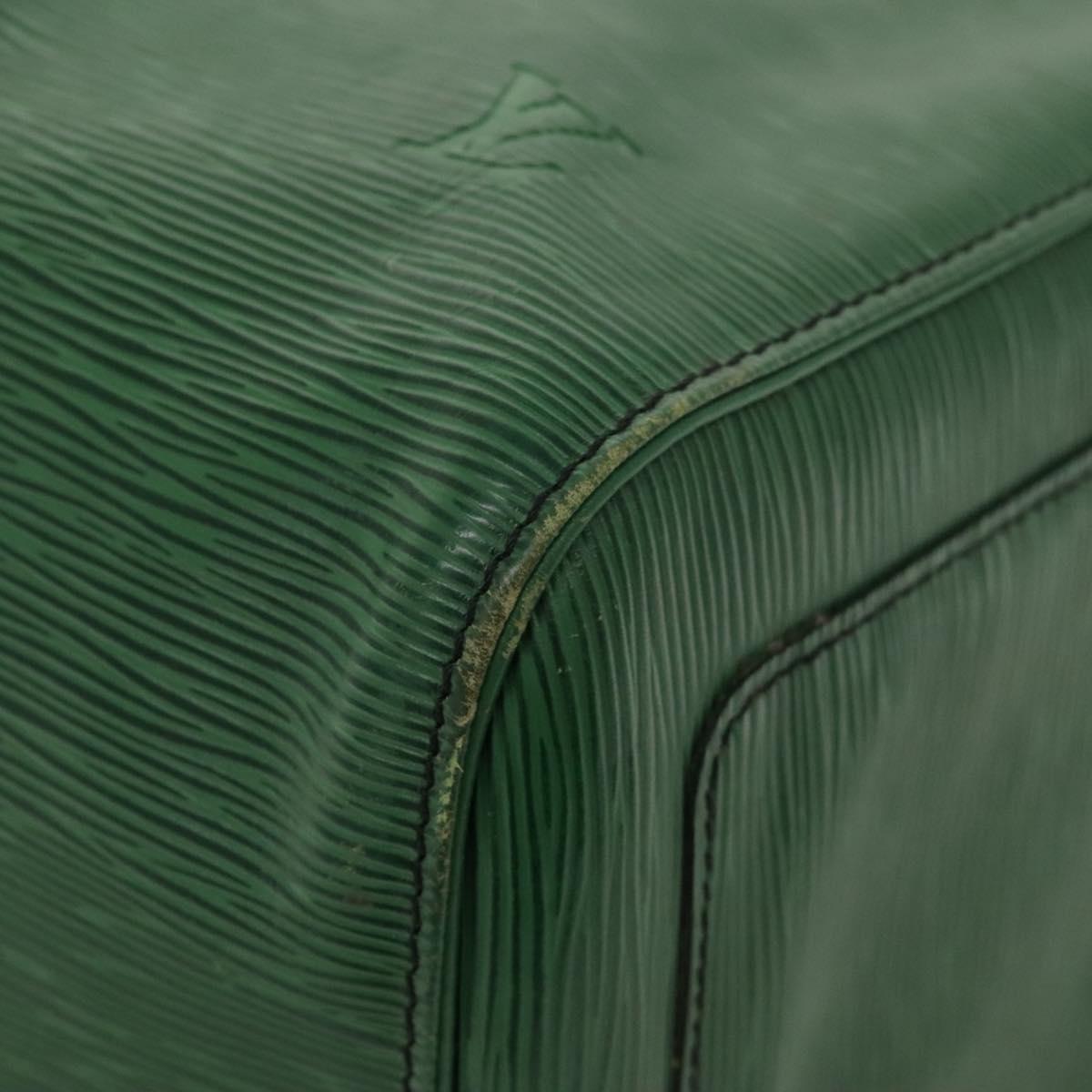Louis Vuitton Keepall 50, Green, Leather, travel