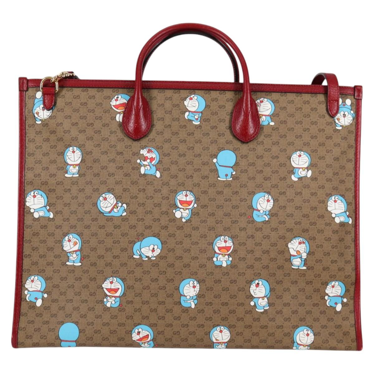 Gucci Doraemon, Beige, Canvas, tote
