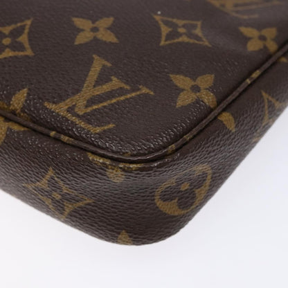 Louis Vuitton Pochette Accessoire, Brown, Canvas, clutch
