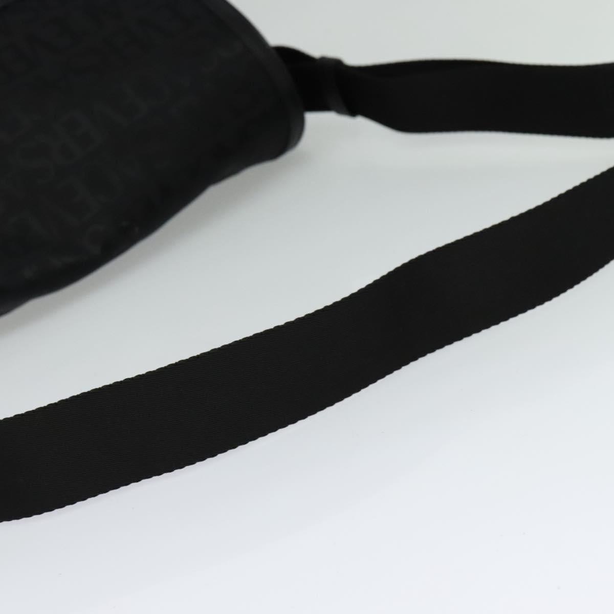 Versace, Black, Canvas, shoulder