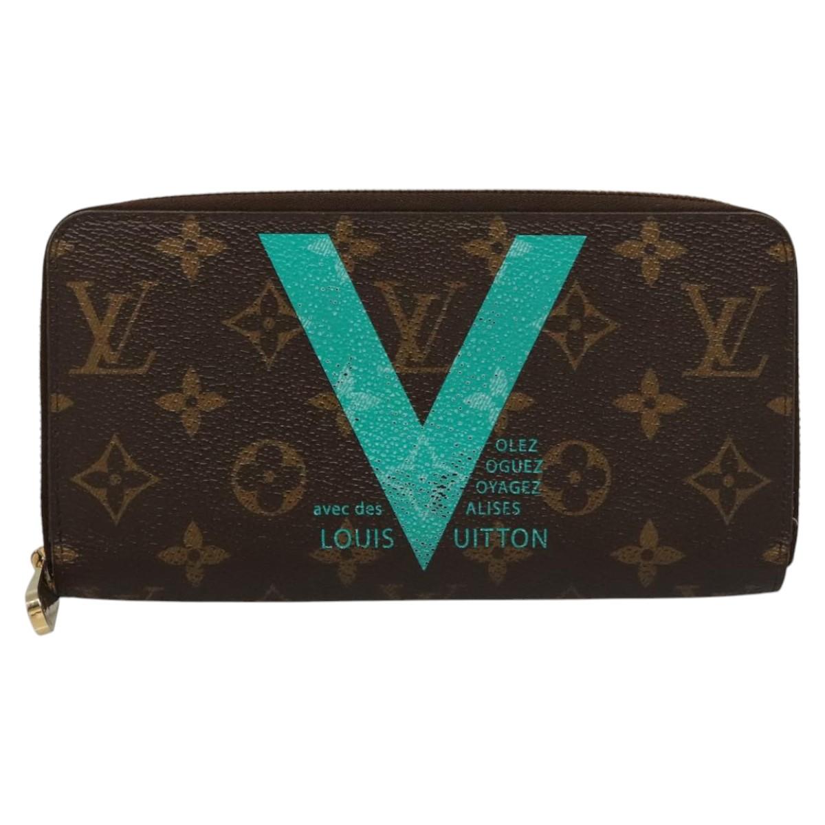 Louis Vuitton Zippy wallet monogram, Brown, Canvas, Clutch