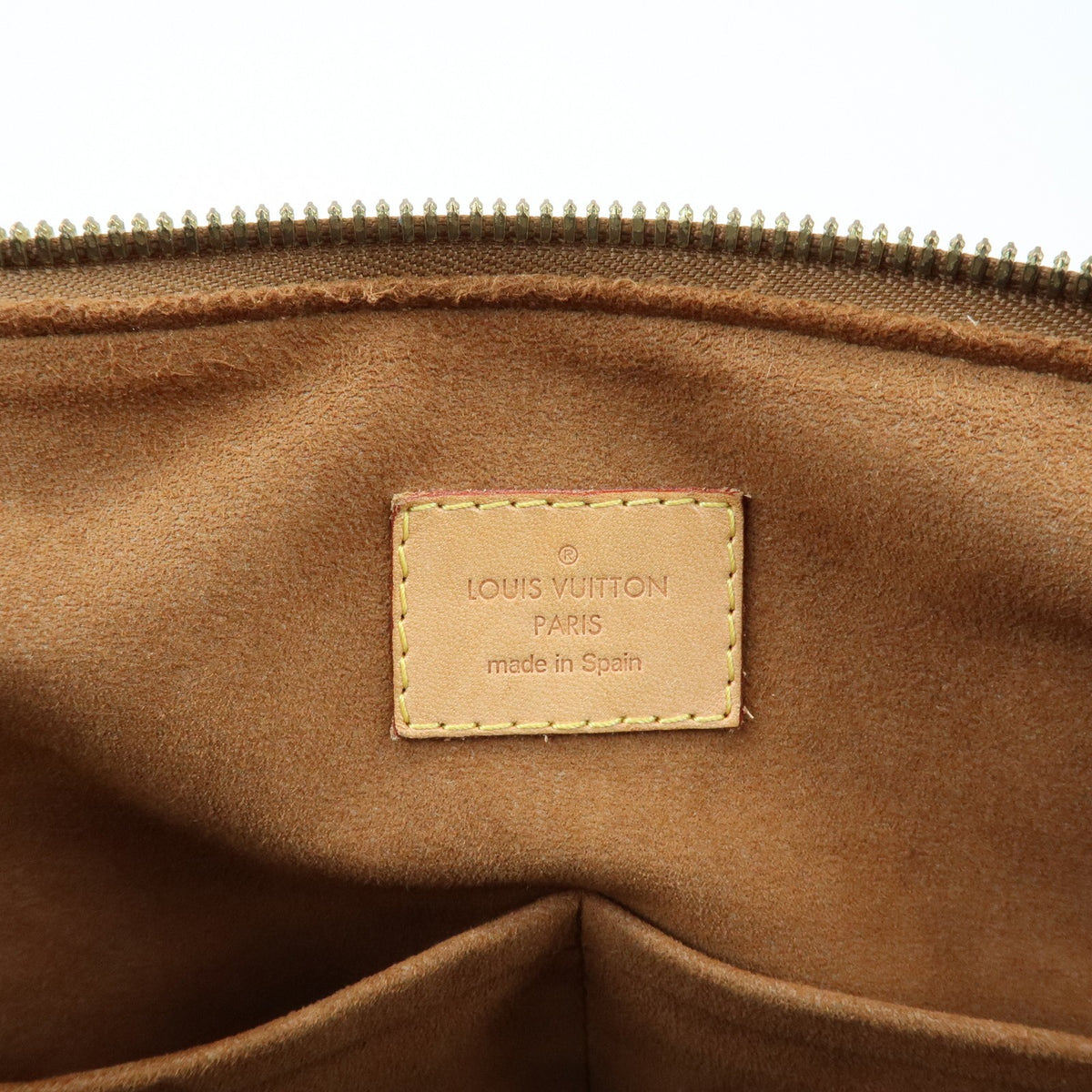 Louis Vuitton Pallas Monogram Canvas with Leather, Brown, Canvas, Tote Bag