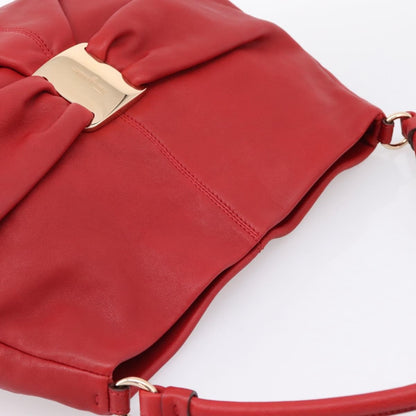 Salvatore Ferragamo Miss Vara Giusy Hobo Leather, Red, Leather, Shoulder Bag