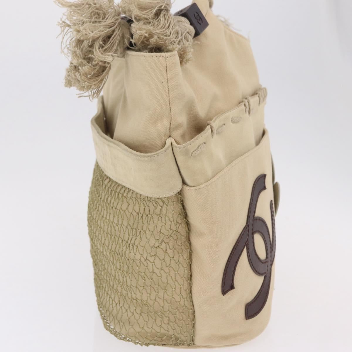Chanel Camellia Flower Tote Canvas, Beige, Canvas, Tote Bag