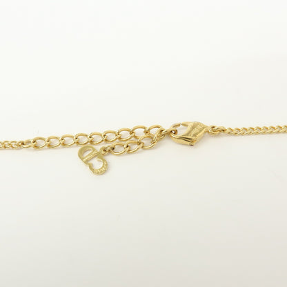 Christian Dior CD Pendant Metal, Gold, Metal, Necklace