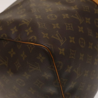 Louis Vuitton Keepall 55, Brown, Canvas, travel
