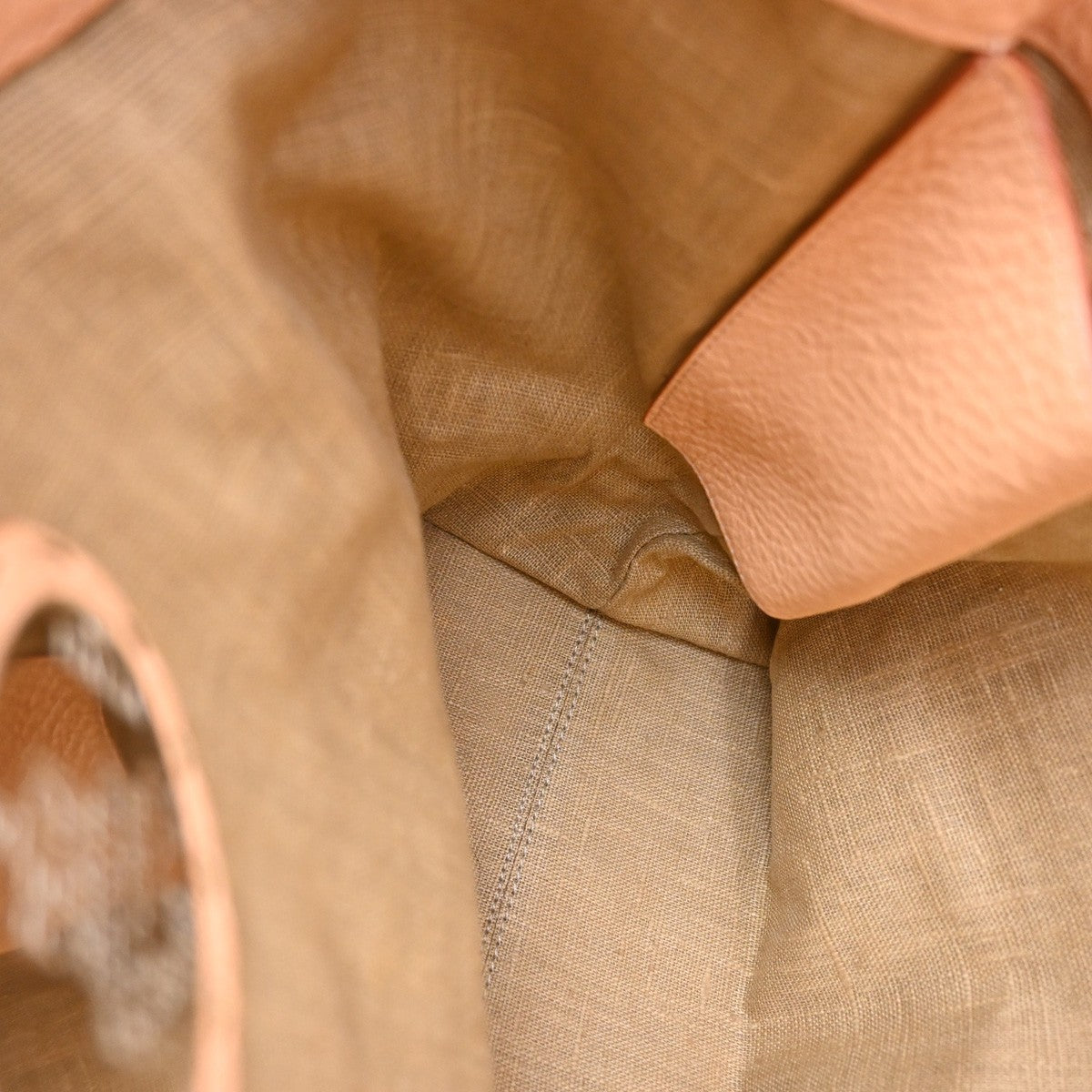 Fendi Roll Selleria Leather, Orange, Leather, Tote Bag