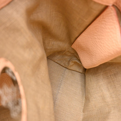 Fendi Roll Selleria Leather, Orange, Leather, Tote Bag