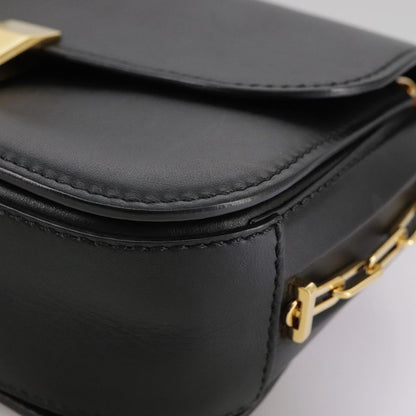 Valentino Garavani, Black, Leather, shoulder