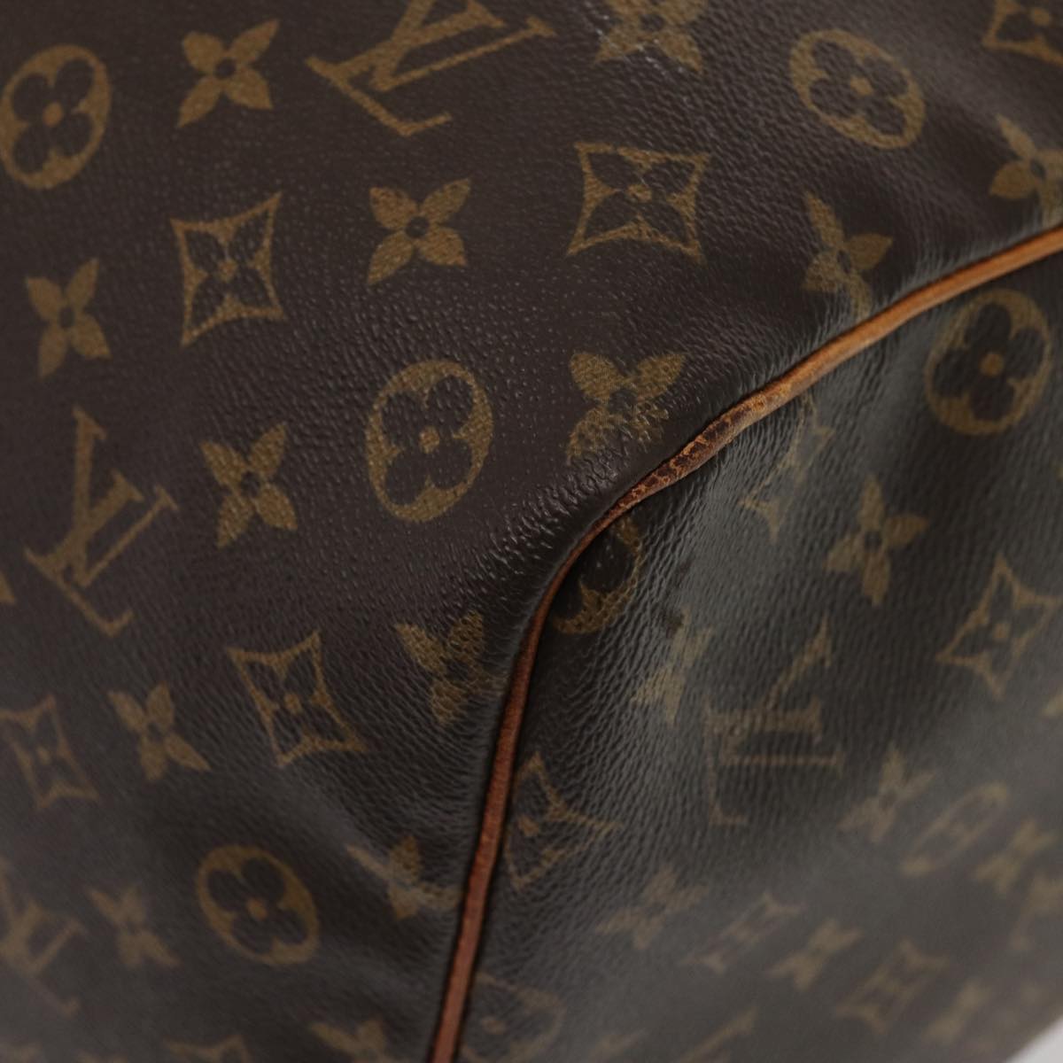Louis Vuitton Keepall 60, Brown, Canvas, travel