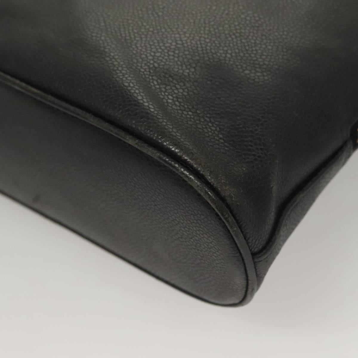 Chanel Coco Mark, Black, Leather, tote