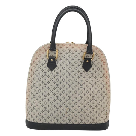 Louis Vuitton Alma Mini, Navy, Canvas, handbag