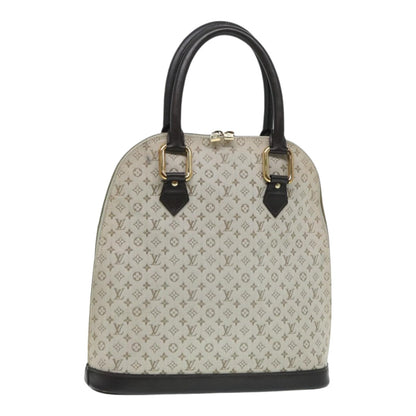 Louis Vuitton Alma long, Grey, Canvas, handbag