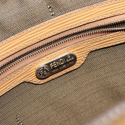 Fendi Zucchino, Black, "CANVAS, LEATHER", handbag
