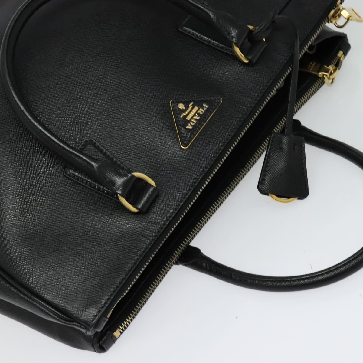 Prada Galleria, Black, Leather, handbag
